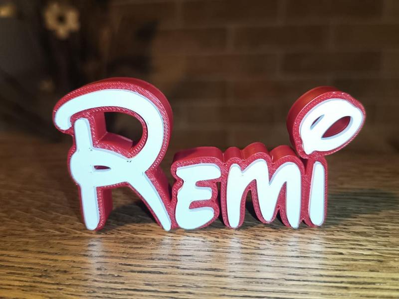 Disney Name Sign Remi Kid Room Wall Decor Tag 