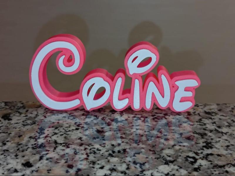 Coline Disney Name Sign Decorated Room child Birth