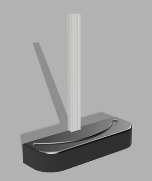 Litophane holder with integrated LED strip