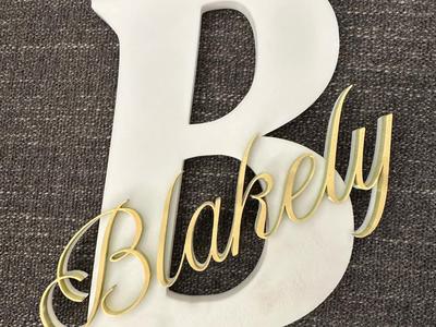 Blakely Nameplate