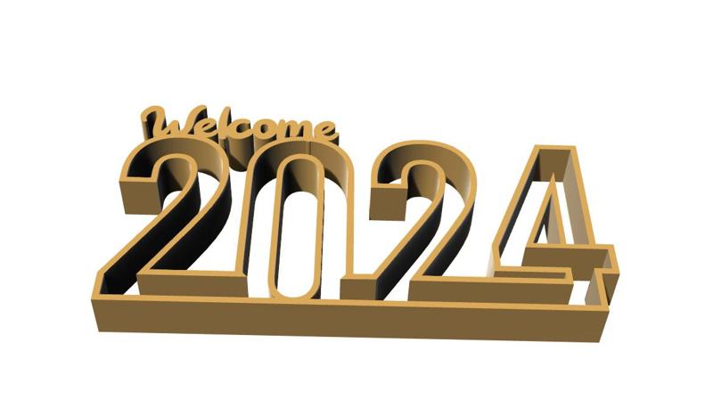 WELCOME 2024 DESK DECOR