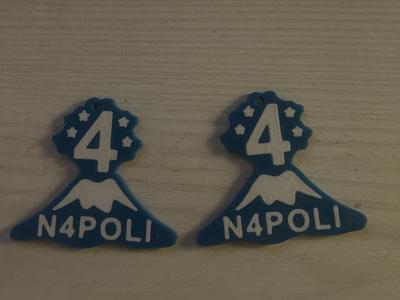 Naples Vesuvius championship 4 keychains