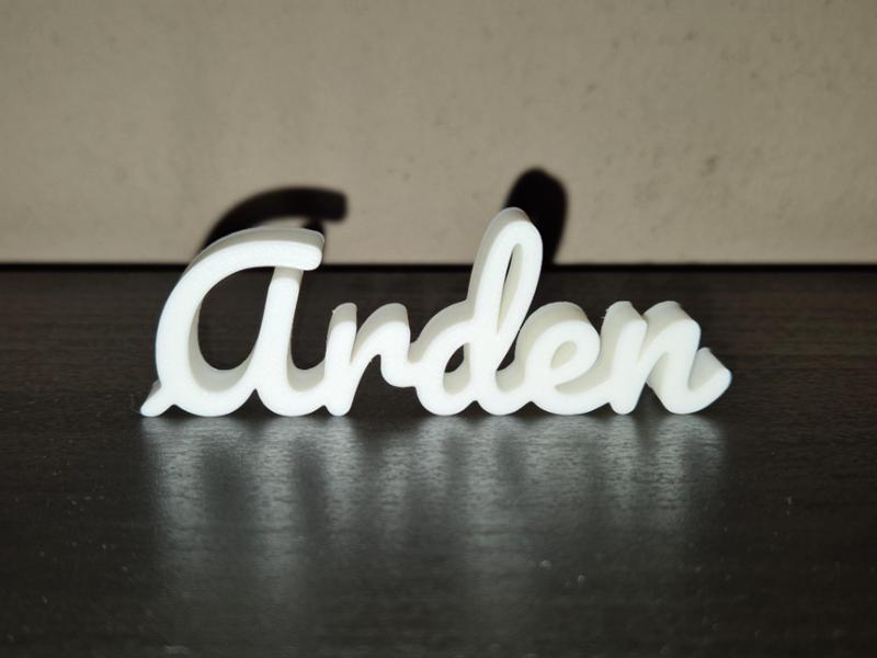 Arden Name Sign Display Decor