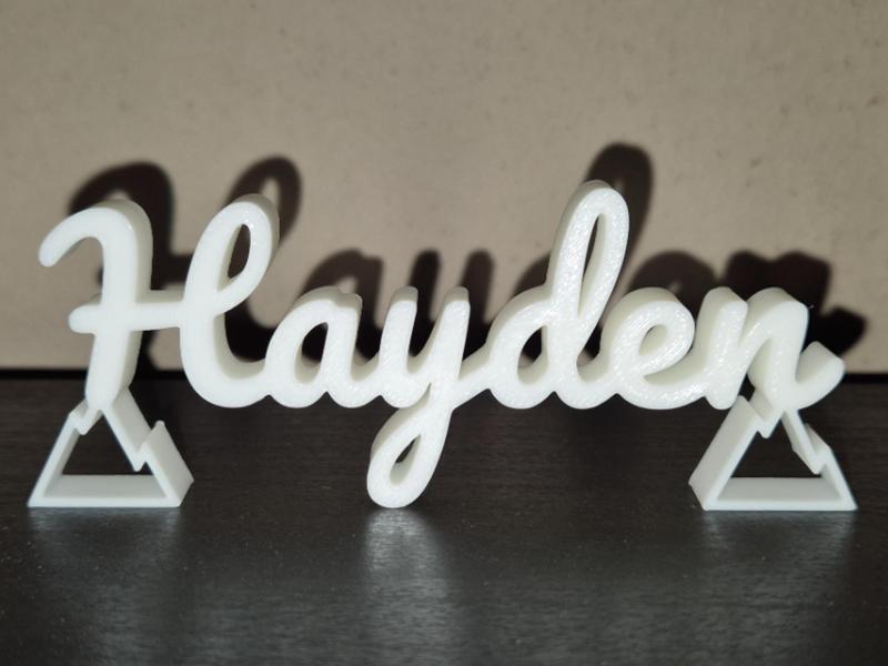 Hayden Name Sign Display Decor