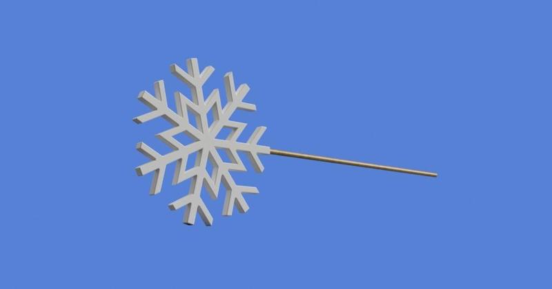 Snowflake wand head