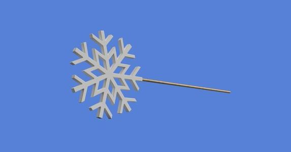 Snowflake wand head