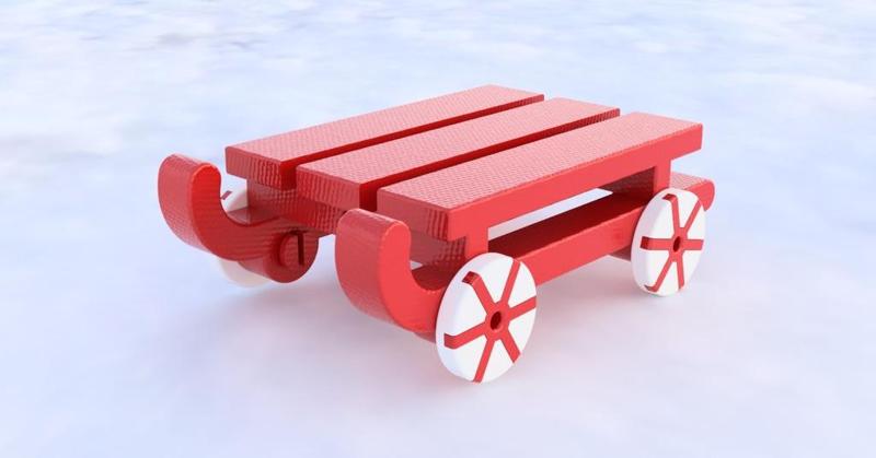 Tealight holder sledge