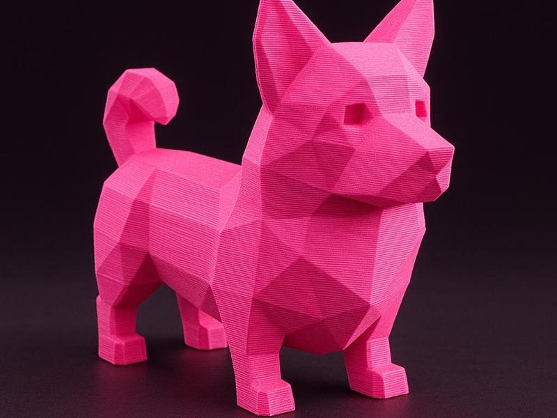 Plush Corgi Sculpture Low Poly