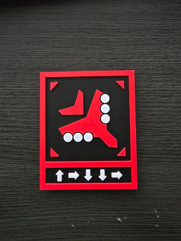 Magnetic Helldivers 2 Eagle Cluster Bomb Plaque