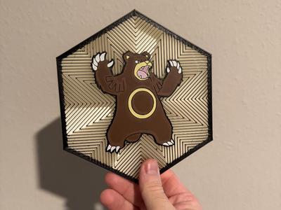 #217 Ursaring Hex Wall Art