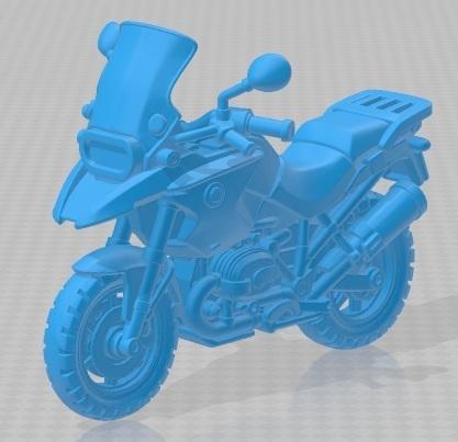 BMW R 1200 GS Cartoon Toy Printable Motorbike