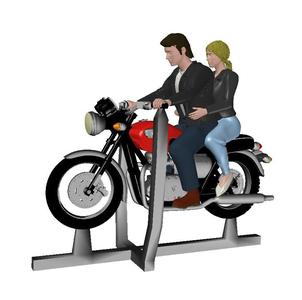 FG22 - Rockers with Pillion on Motorcycles (N scale) 1:152