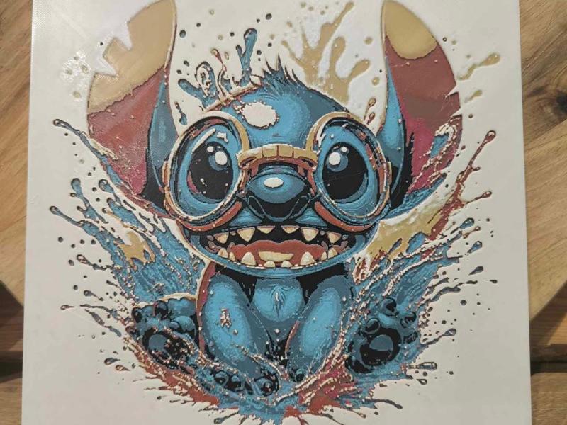 stitch hueforge pop art