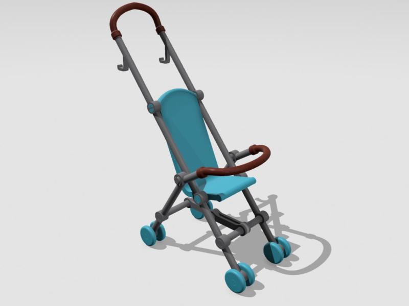 Doll Stroller Barbie Baby Scale - Only 37 grams