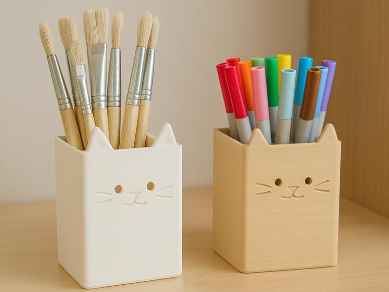Large Capacity Cat-Shaped Pen Holder