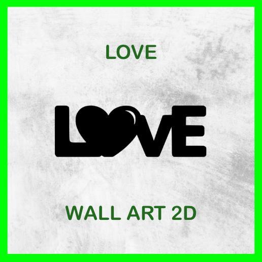 LOVE WALL ART 2D 03