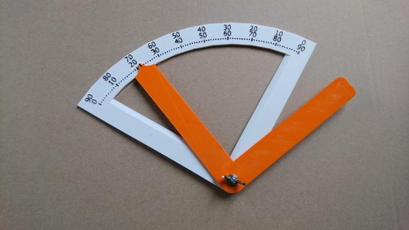 Angle meter for wrist, knee, ankle