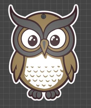 Keychain: owl