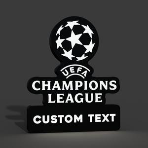 Champions League Customizable Lightbox LED Lamp