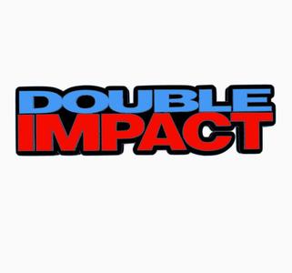 DOUBLE IMPACT Logo Display by MANIACMANCAVE3D