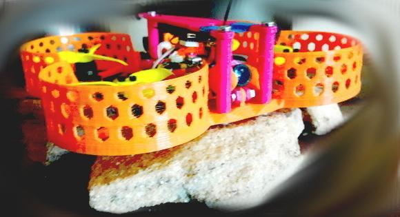 Micro quadrocopter frame - semiducted - Beecheese frame V4