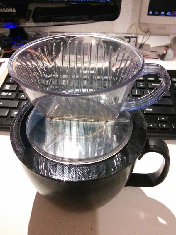 Coffee drip shim for Kalita 101 and IKEA 10866 mug