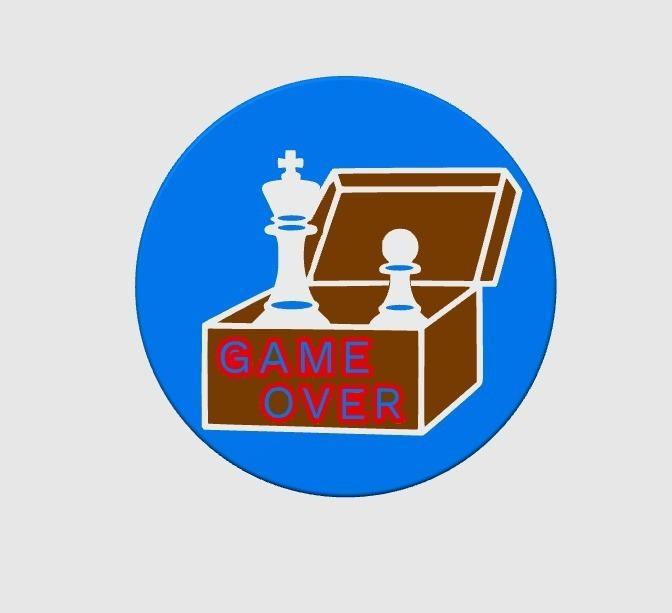 Chess Coaster STL – “When the Game is Over” – King and Pawn in Same Box | Inspirational Quote Drink Coaster | 3D Printable File