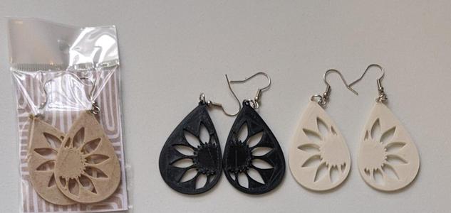 sunflower earring