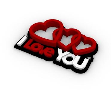 Keychain - I Love You!