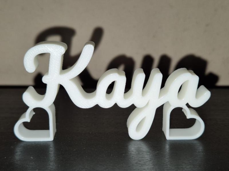 Kaya Name Sign Display Decor