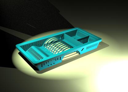 DRAINER FOR DISH STORAGE - DRAINING