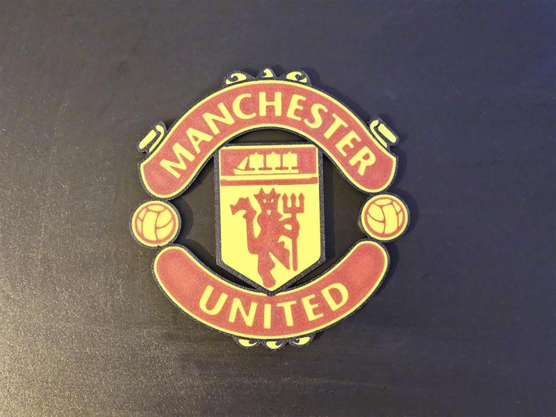 Manchester United Football Team Plaque