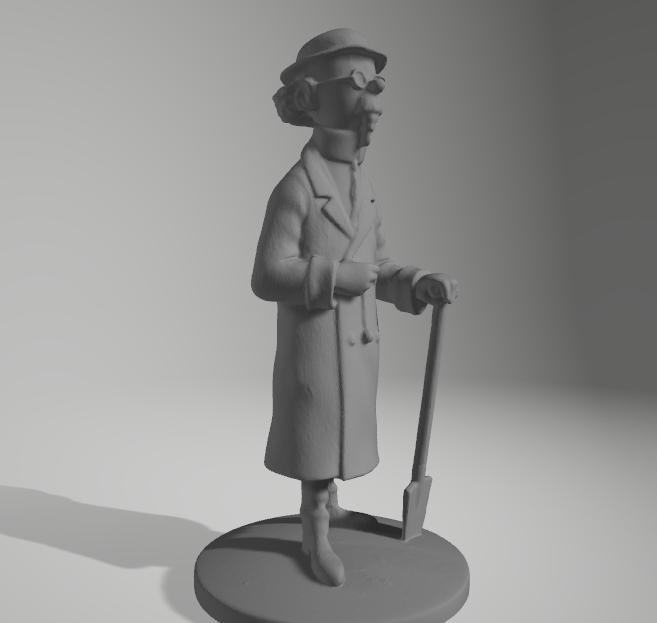 Tintin Professor Sunflower