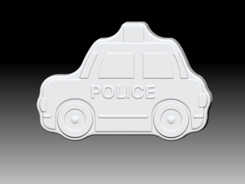 Police car SOLID SHAMPOO AND MOLD FOR SOAP PUMP