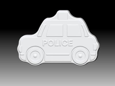 Police car SOLID SHAMPOO AND MOLD FOR SOAP PUMP