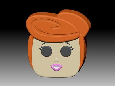 WILMA FLINTSTONE SOLID SHAMPOO AND MOLD FOR SOAP PUMP