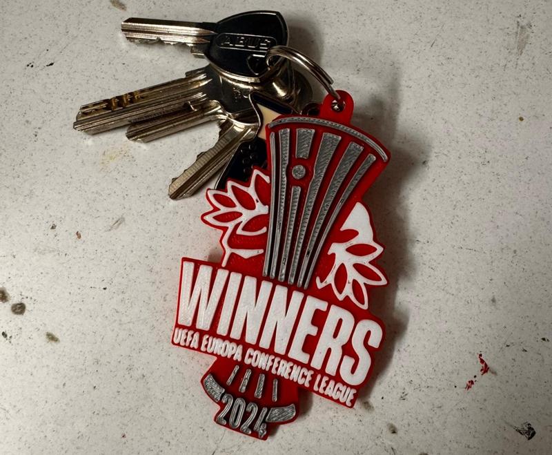 Olympiacos Conference League Keychain
