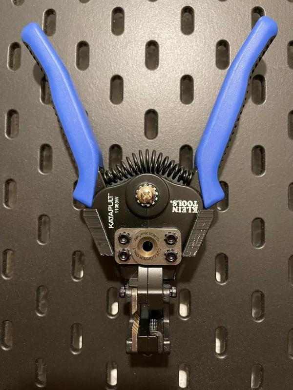 Skadis T-Nut mount for Klein Wire Cutter and Stripper