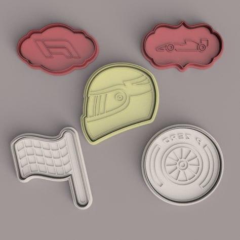 formula 1 cutters and stamps - F1