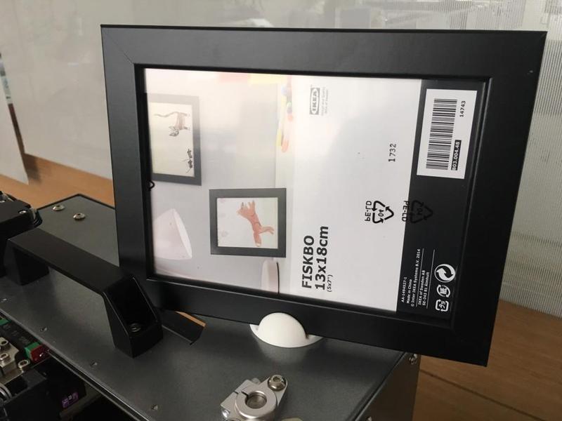 IKEA photo frame stand for FISKBO