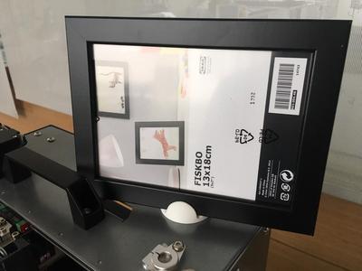 IKEA photo frame stand for FISKBO
