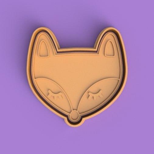 cutter + fox stamp / fox cutter + stamp