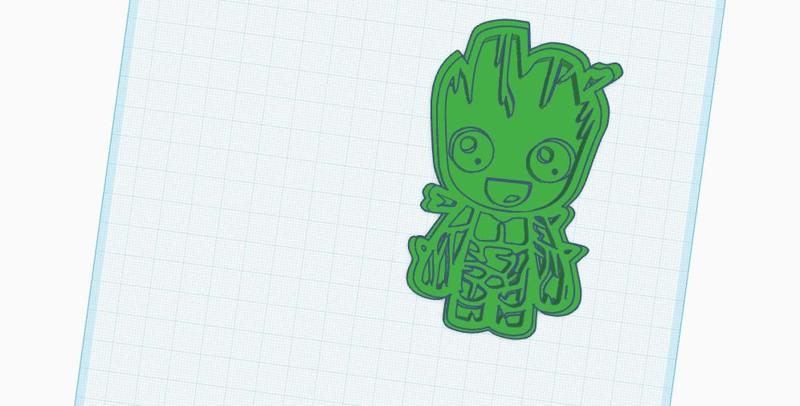 Groot cookie cutter