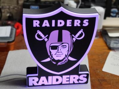 Las Vegas Raiders Light Box
