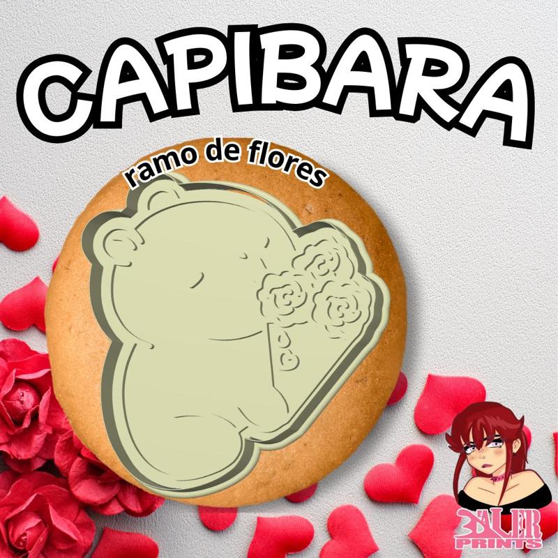 Valentine's Day Capibara bouquet of flowers