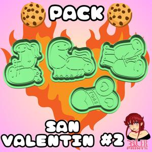 Valentine's Day cookie cutters Florks pack +1