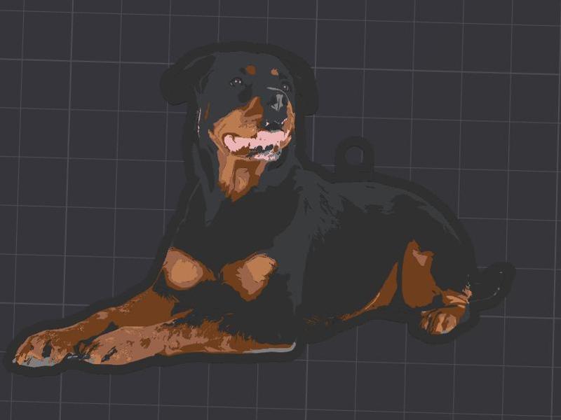Rottweiler Keychain