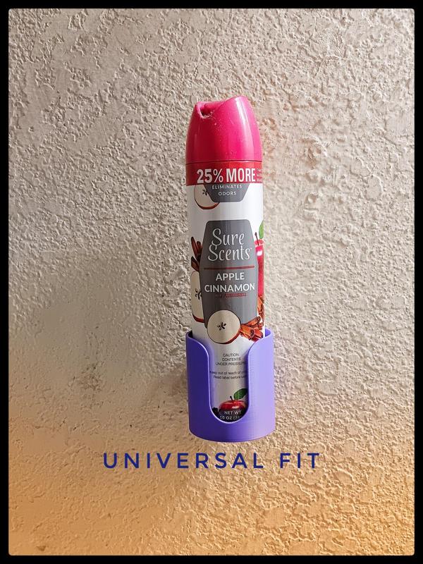 BEST- Febreeze Sleeve-ShureScents -Air Freshener Spray Can Wall Mount – Single Holder - Funny Gag Gift Functional Organizer