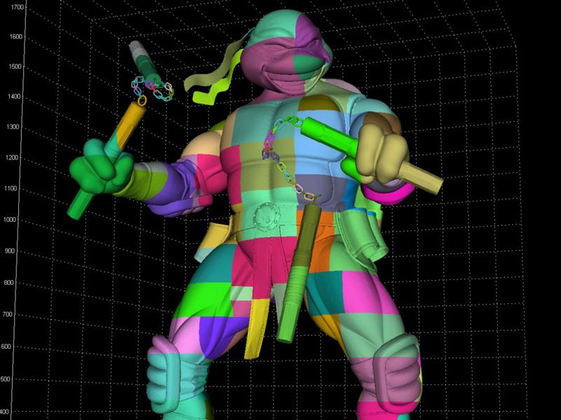 Life-Size Michelangelo Ninja Turtle 3D Model Part 1