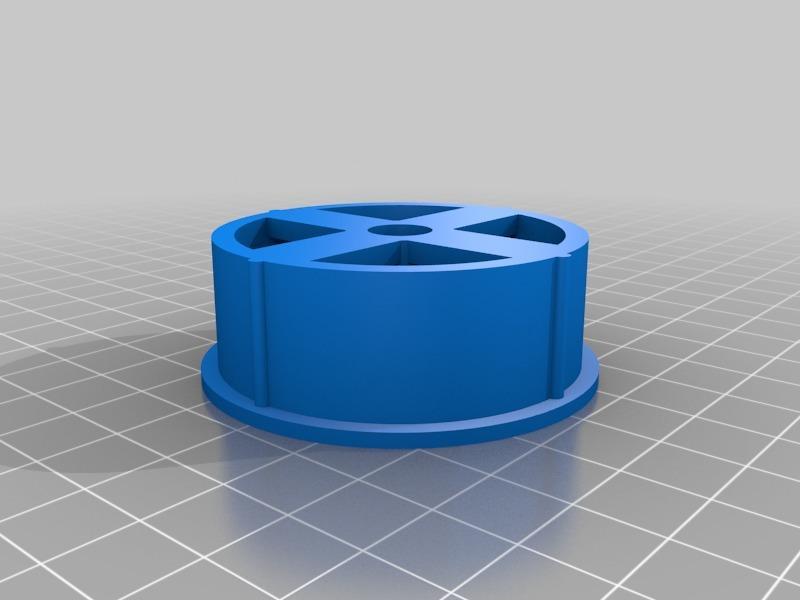 Single / double side spool holder for 52mm spools on 8mm rod